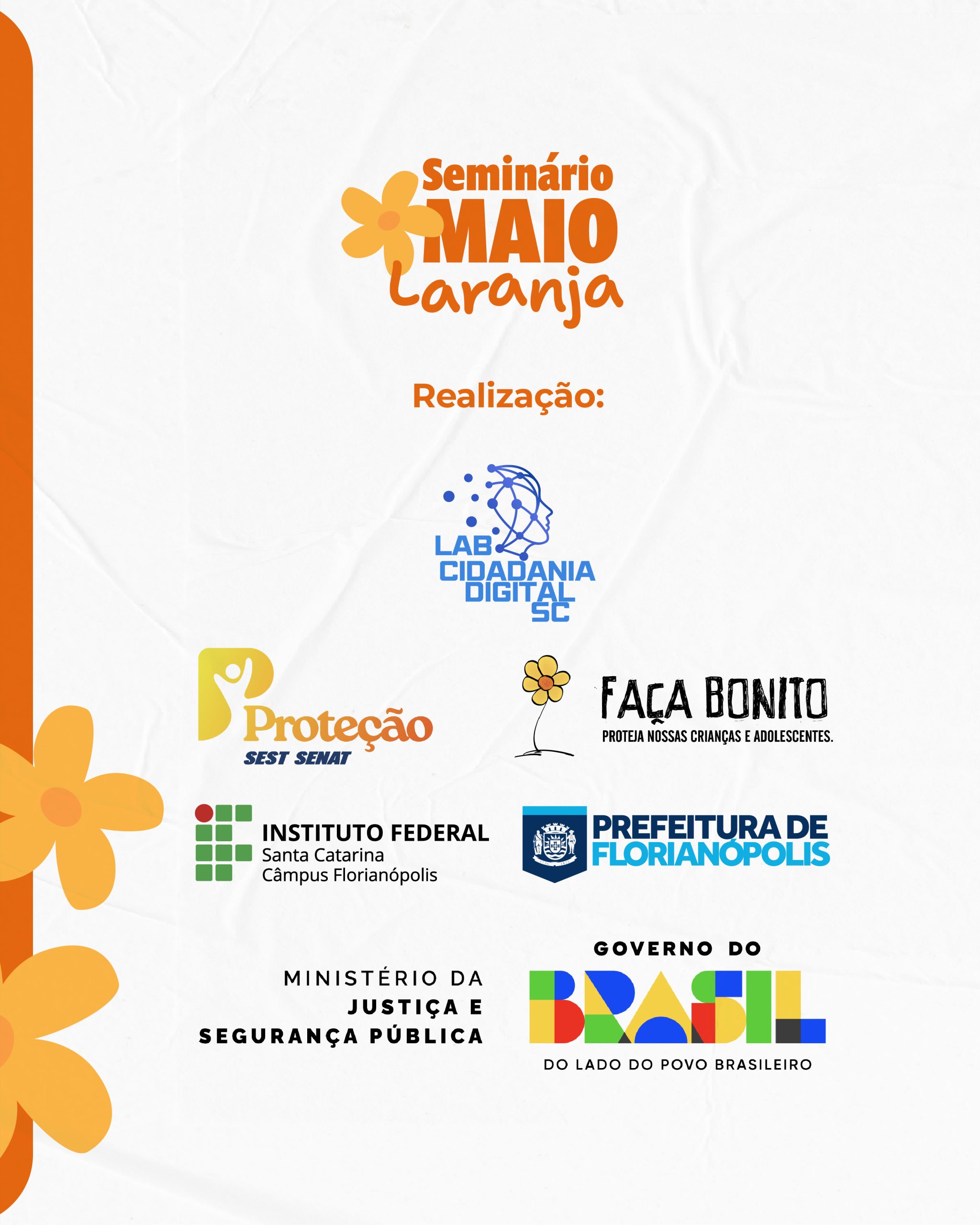 Maio Laranja: Seminário une ciência e poder público para fortalecer a Rede de Proteção à Infância e Adolescência em Florianópolis